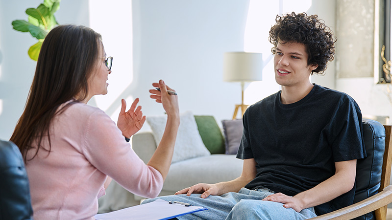ACAC Certificate Program Counselor talking to a client