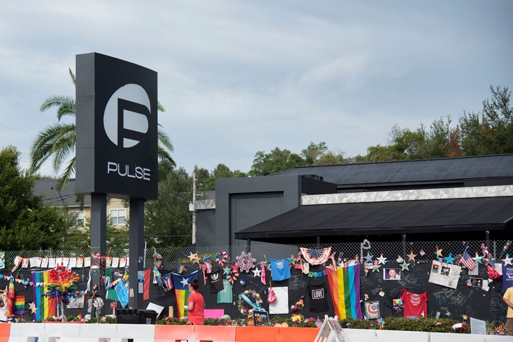 The Pulse nightclub in Orlando, Florida, pictured after the shooting that killed 49 people and wounded 53 in June 2016.