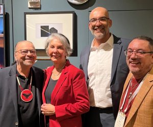 A group picture of Bernal Baca, Patricia Arredondo, Carlos Hipolito-Delgado and Edil Torres Rivera